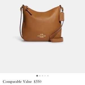 New! Ellie File Bag in COLOR:Gold/Light Saddle